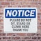 Signmission Please Do Not Sit Stand Or Climb Here Thank You, 14 in W x Rectangle, Plastic OS-2PACK-NS-P-1014-L-17419 - alternate 2